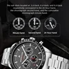 NORTH EDGE 2025 LONGWINGS Men Quartz Watch Solar Powered Stopwatch Waterproof 50M 316 Full Stainless Steel Luminous Pilot Watch 6