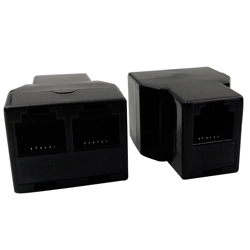 Divisor do Cabo do Telefone Acoplador de Vias Apropriado para o Telefone Rj12 6p6c Pcs - Imagem 2