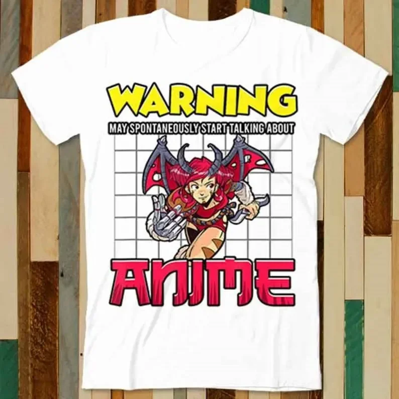 

Anime May Start Talking About Spontaneously T Shirt Adult Unisex Men Women Retro Design Tee Vintage Top A4885