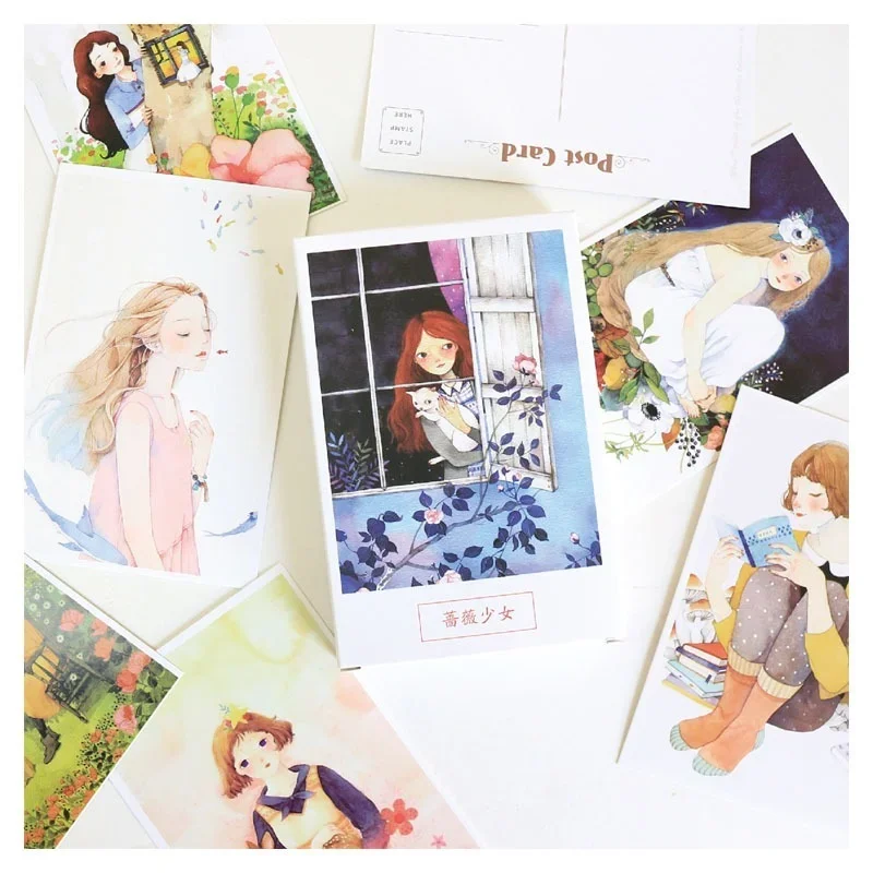 Boxed Set of Artistic Blessing Greeting Cards - 30 Creative and Fresh Designs