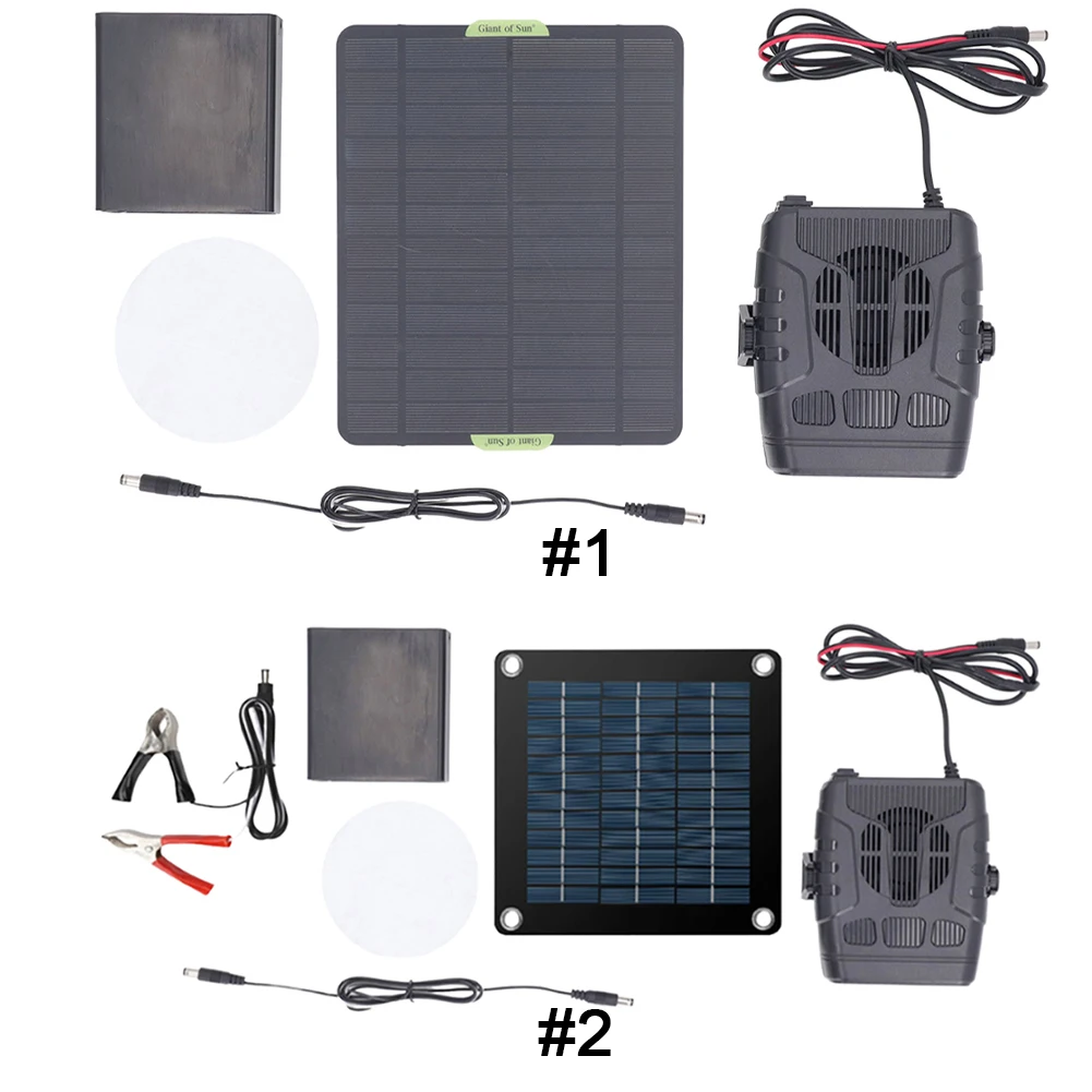 20W Solar Powered Winter Electric Heater 12V 2A Car Heater Defroster Portable Windshield Deicer Outdoor Camping Warmer