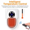 Portable Heater Electric Heater Plug In Wall Room Heater Home Appliance Heating Stove Mini Radiator Remote Warmer Machine 500W 5