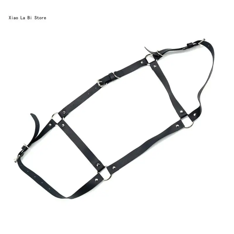 

Adult Sexy PU Chest Belt Adult Body Bondage Cage Sculpting Harness Suspender Chest Belt Suspenders Adjustable Length XXFD