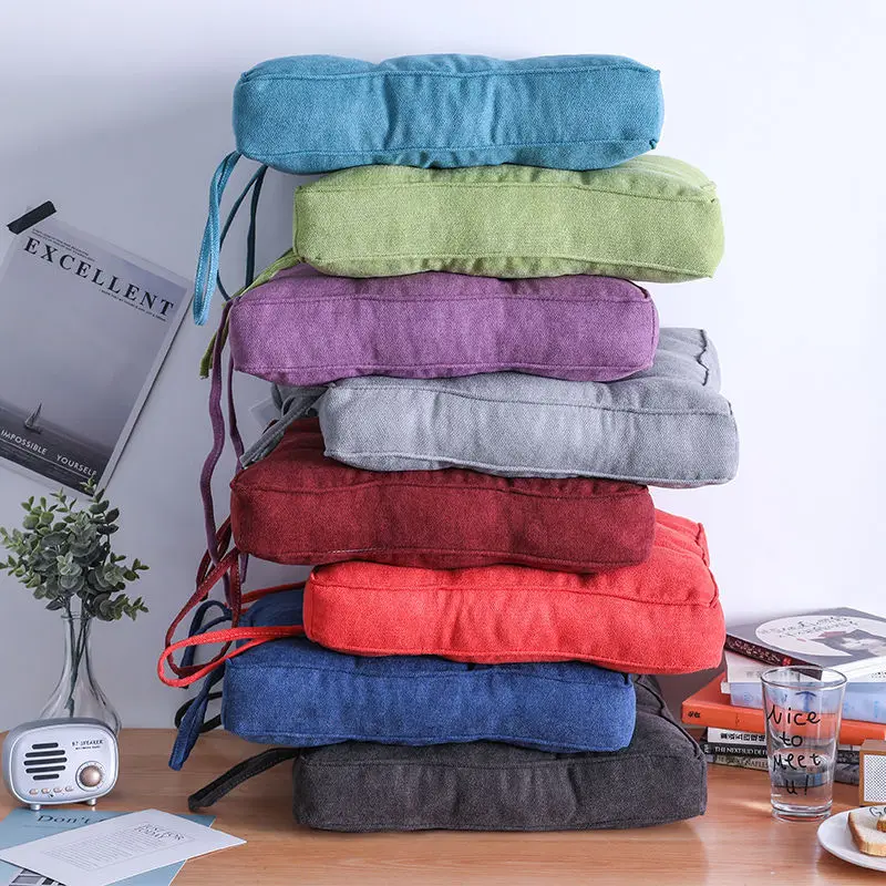 1PC Dining Room Chair Cushion Heighten Thicken Stool Seat Pad 40x40/45x45/50x50cm Tatami Pads Chair Mat Sofa Pillow Cushion 2