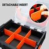 AIRAJ Multifunctional Tool Box 2/3-Piece Set, Detachable And Stackable Electrical Tool Screw With Lid Storage Plastic Box 3