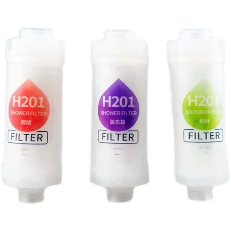 Scented Shower Filter Bathroom Lemon Shower Head Water Softener Improve Hair Skin Removal Shower Purifier Bathing Shower Filter 6
