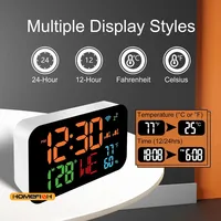 Tuya WiFi Desktop Clock Calendar Intelligent Thermometer Hygrometer with Digital LED Display Support WIFI Auto-Calibration 2