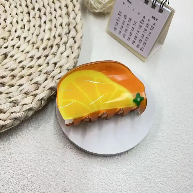 1 Stück Obstclip im koreanischen Stil, Haarspange für die Rückseite des Kopfes, High-End-Haifischenclip, Haarspange, Haarnadel-Haar-Accessoire – Detail 13