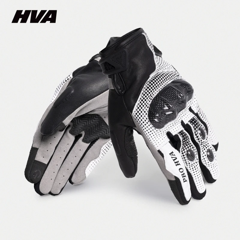 

Motorcycle Racing Gloves Men Leather Gloves Summer Breathable Motorbike Guantes Moto Motocross Cycling Gloves Protective
