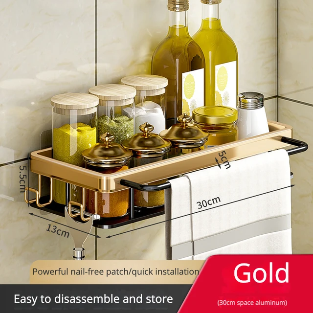 Wallmounted water tank rack kitchen storage rack Household seasoning