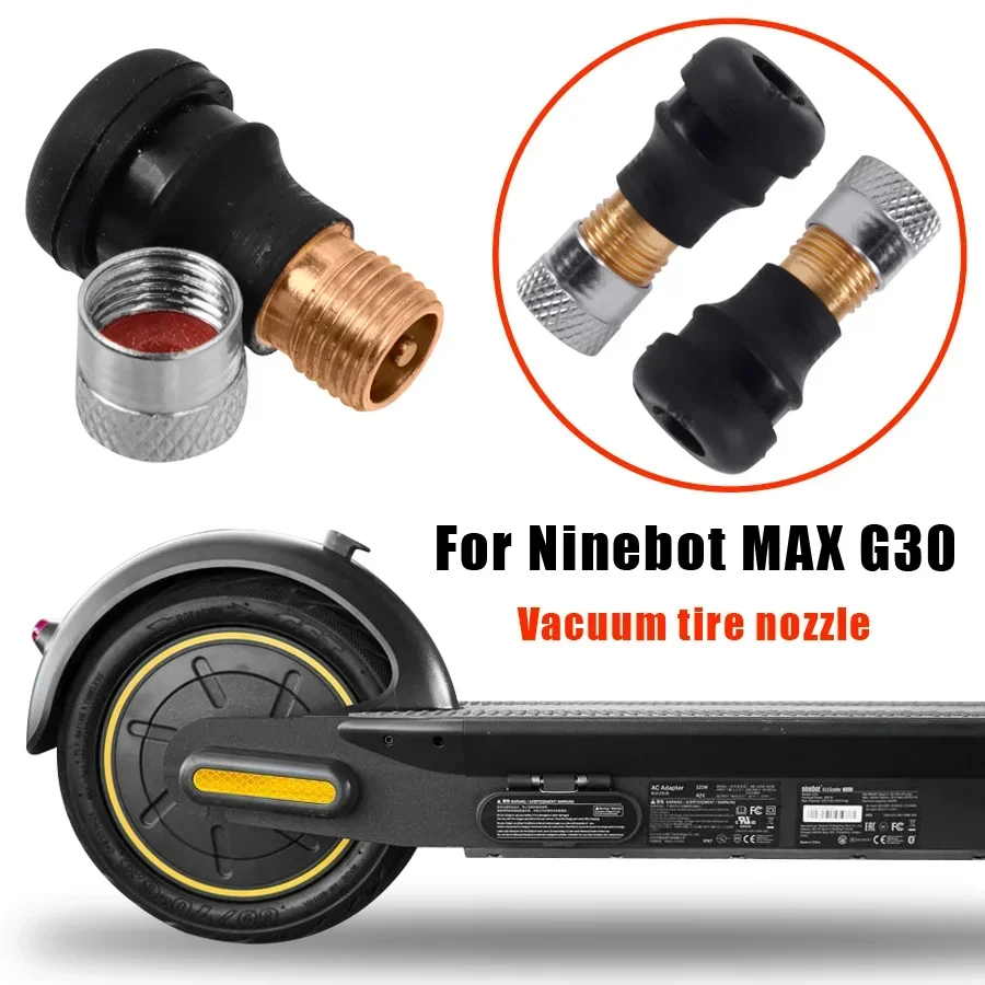 Description Picture 4 of item1/2/4/6/10 PCS Vacuum Tire Nozzle Tubeless Tyre Gas Valve For Ninebot Max G30 G30D for Iconic Brand M365 Pro Pro 2 1S Electric Scooter