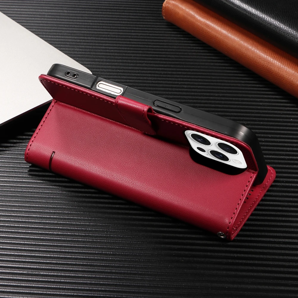 Premium Magnetic Leather Wallet Case with Cat and Butterfly Embossed Design