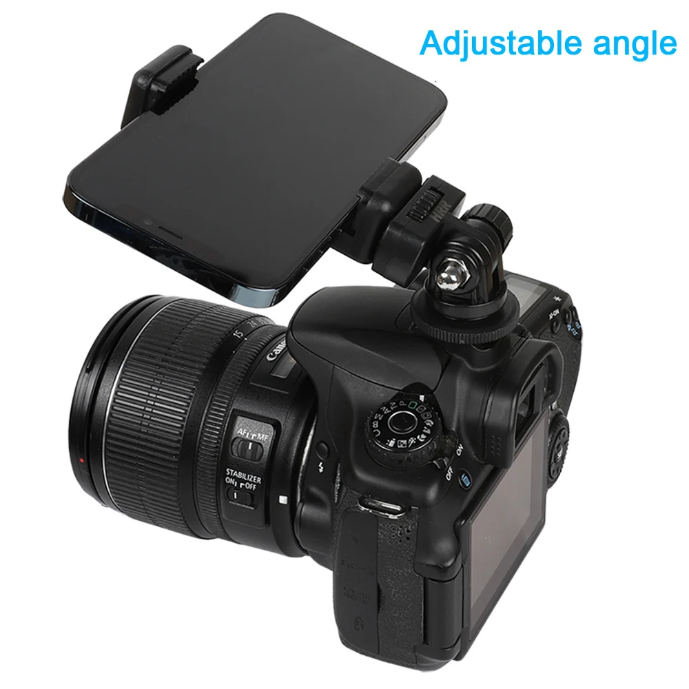 

Phone Tripod Camera Hot Shoe Mount Adapter Phone Holder for Canon Nikon Sony DSLR Cameras Monitor Accessories