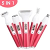 5 in 1 Electric Female Shaver Intimate Care Women's All-in-One Armpit Hair Private Pubic Leg Hair Trim and Shaving 1