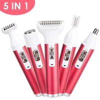 5 in 1 Electric Female Shaver Intimate Care Women's All-in-One Armpit Hair Private Pubic Leg Hair Trim and Shaving 1