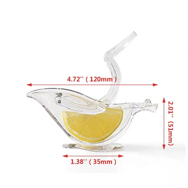 Lemon Manual Juicer Press Squeeze Fruit Mini Manual Juicer Bird Shape Transparent Portable For Orange Kitchen