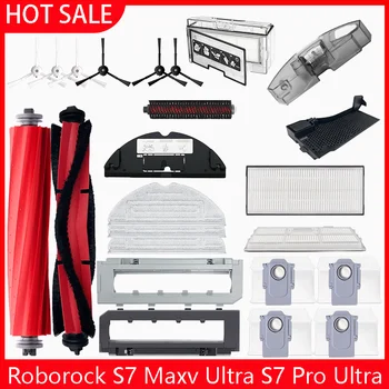 หลักแปรงด้านข้าง Mop HEPA กรองฝุ่นทําความสะอาดแปรงกลิ้ง Roborock S7 Maxv Ultra S7 Pro Ultra หุ่นยนต์สูญญากาศอุปกรณ์เสริม 1