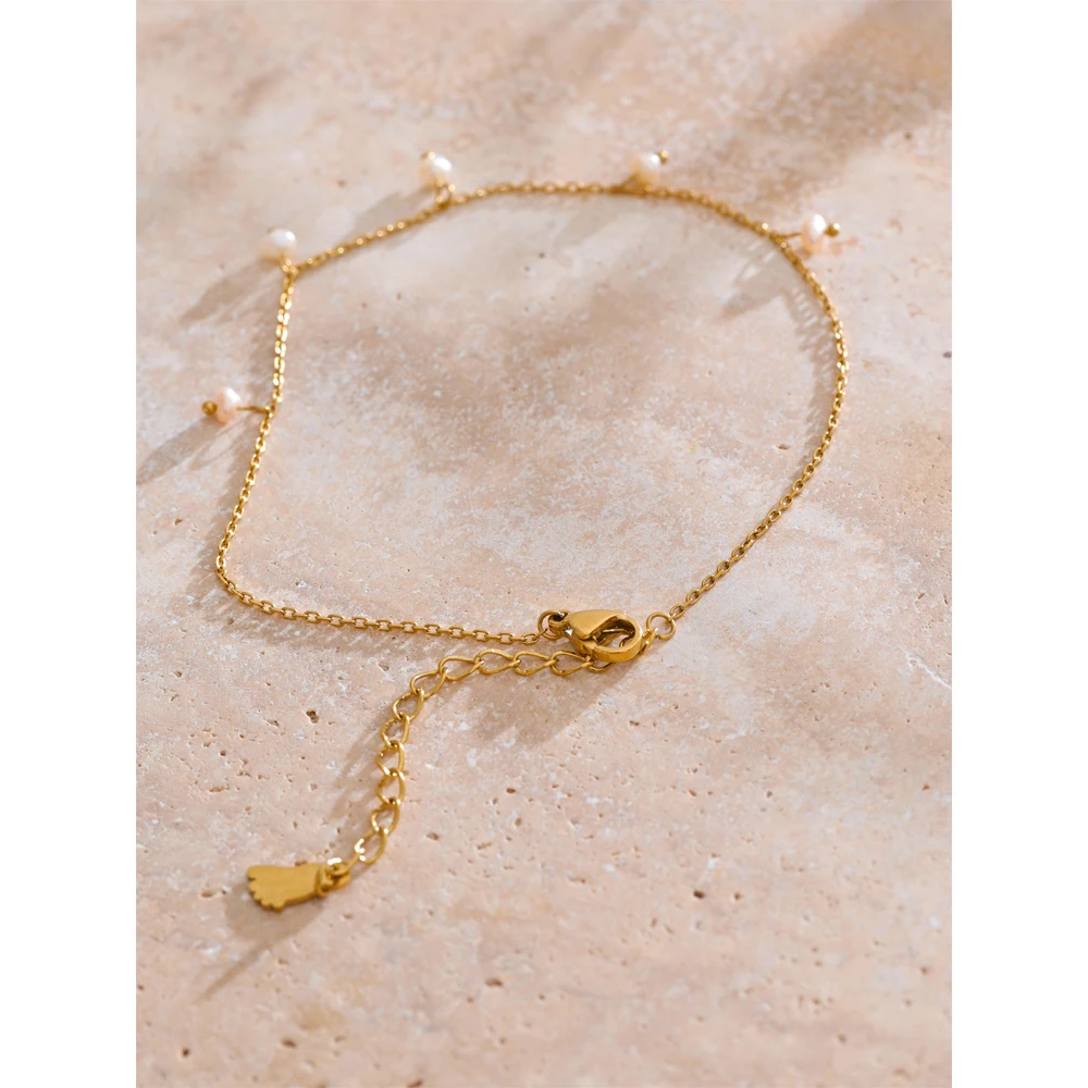 Yhpup Jewelry Anklet for Women Waterproof Stainless Steel