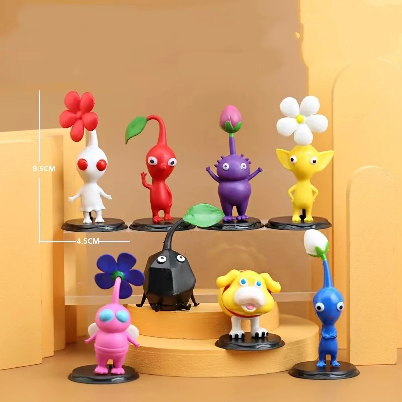 

Фигурки Pikmins, набор игрушек, фигурки Pikmins, рок, Pikmins, Oatchi, пластиковая кукла, голубой лед, пластиковые игрушки, фигурки, Рождество