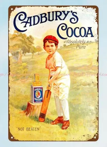 Habby chic cadburys какакао металлический жестяной знак ресторан паб стены дома