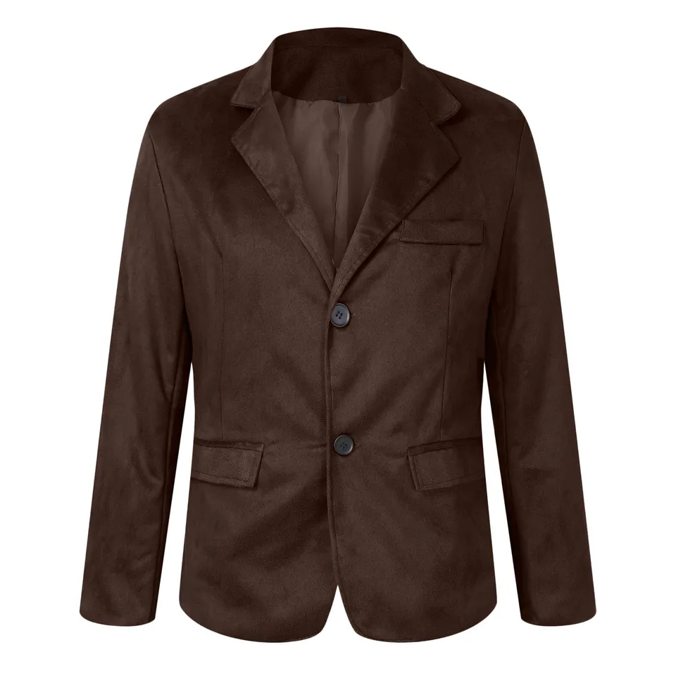 Mens Luxury Herringbone Lapel Suit Jacket