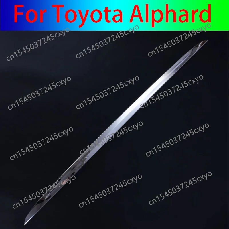 

Steel Rear Trunk Lid Cover Trim Tailgate Door Boot Molding Strip Car Accessories For Toyota Alphard Vellfire 2016 2017 2018 2019