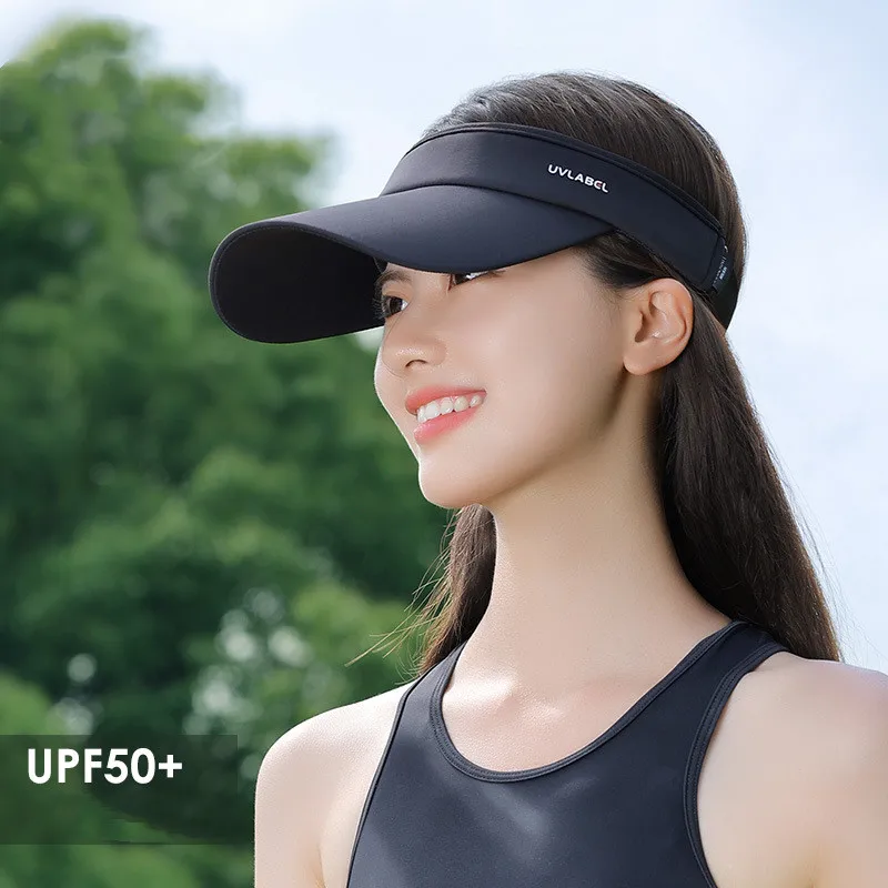 

Boxi and Sun Protection Hat Women's Spring Summer Outdoor Sports Leisure Air Top Sun Hat Beach UV Protection Sun Hat