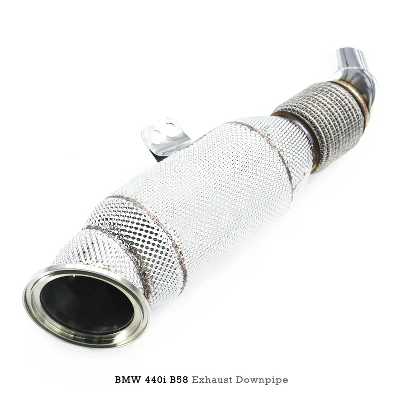 Head Section High flow Pipes branch downpipe Exhaust Pipe with catalyst For BMW TH4 435/440 B58 3.0T