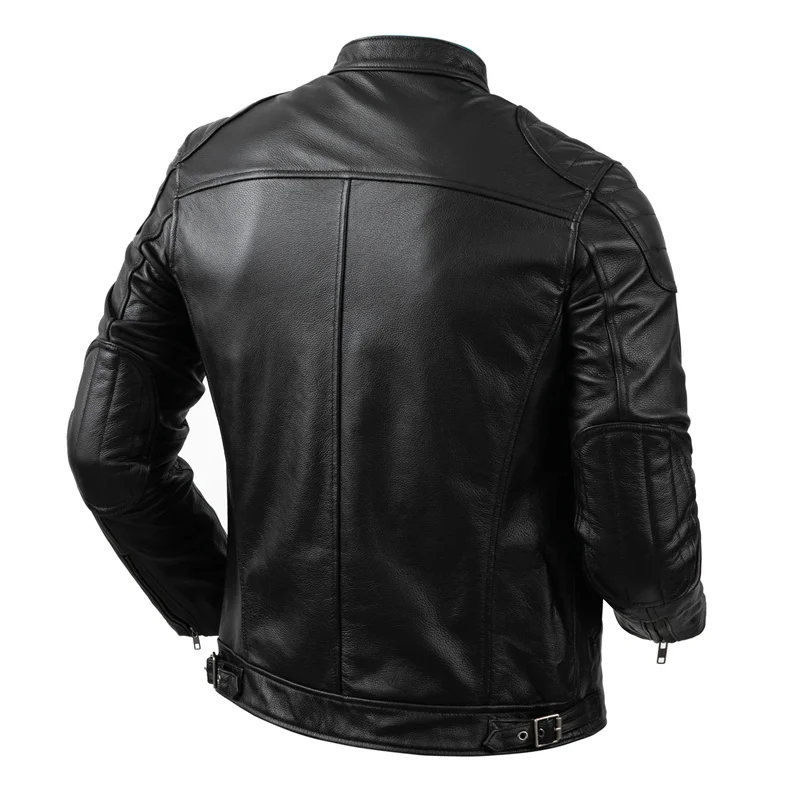 오토바이 재킷 긁힘 방지 및 내마모성 야외 라이딩 가죽 재킷 오프로드 오토바이 슬림핏 라이딩 재킷