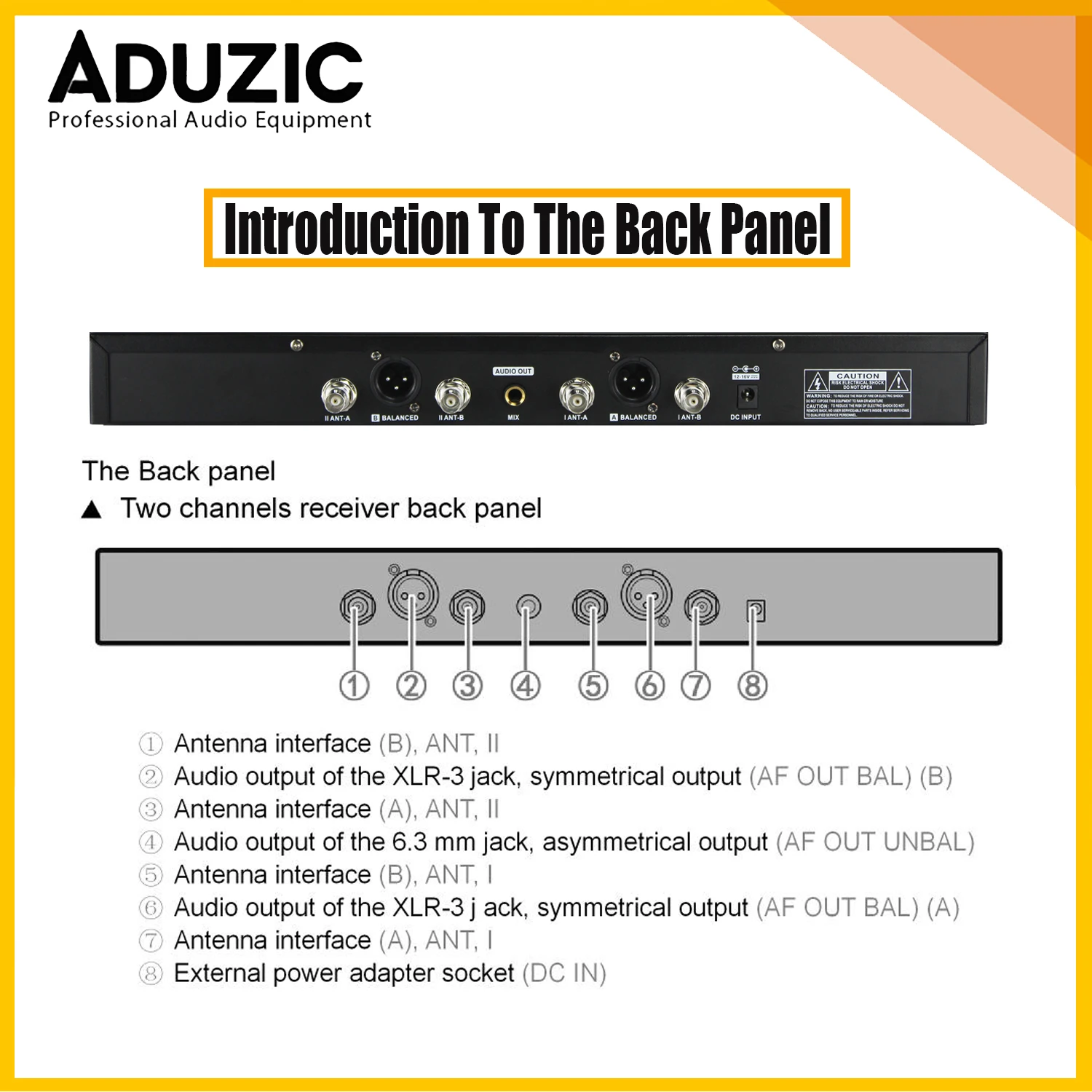 ADUZIC AXT220D 무선 전문 마이크 다이나믹 500/600MHz 200M Beta58 KSM8 무대 마이크 UHF 무선 핀 마이크