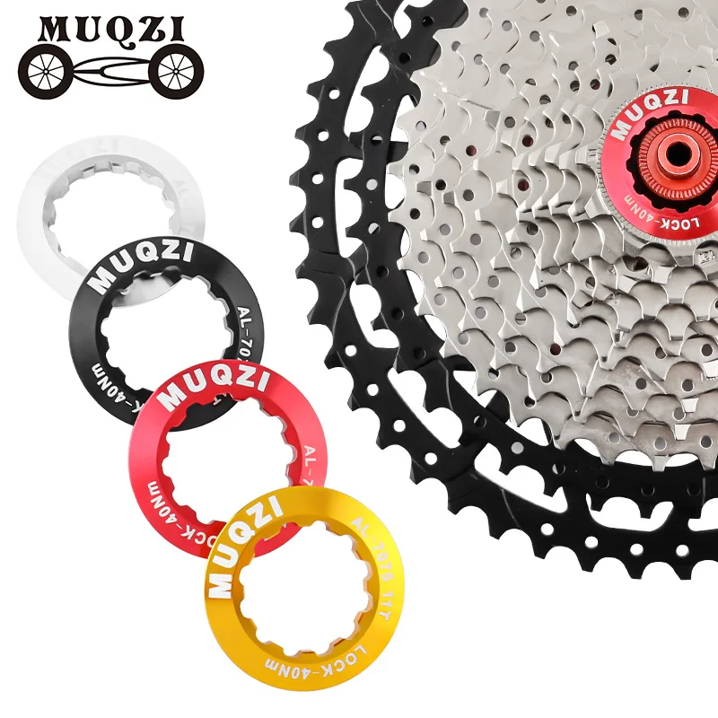 MUQZI Cassette Cover Bicycle Ultra Light Flywheel Lock Ring Mountain Road Bike Cassette Aluminum Alloy Fixing Bolt