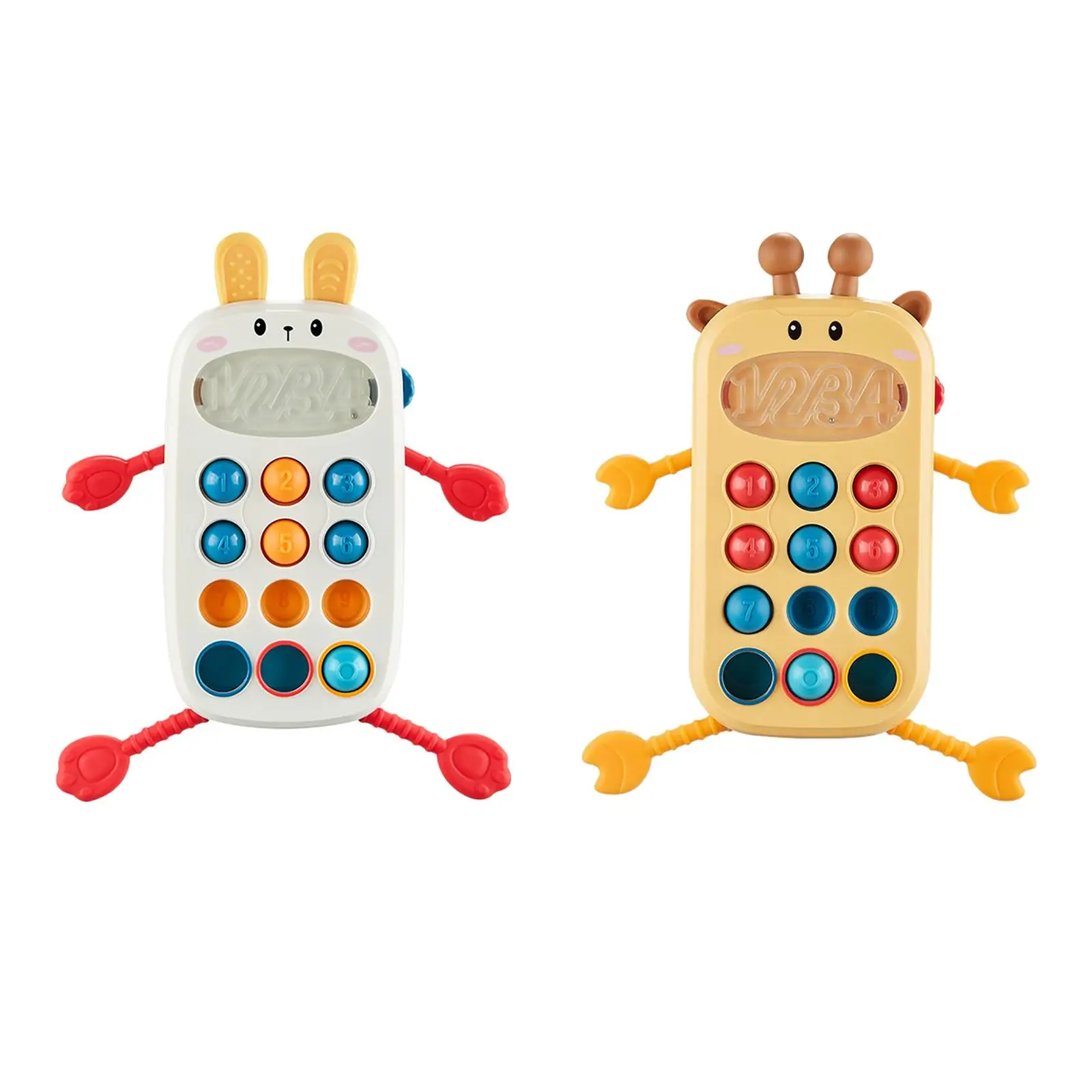 

Phone Press Toy Fun Fine Motor Skills Pull String Toys Finger Grasp Training for Newborns Infant Babies 3 6 9 Month Holiday Gift