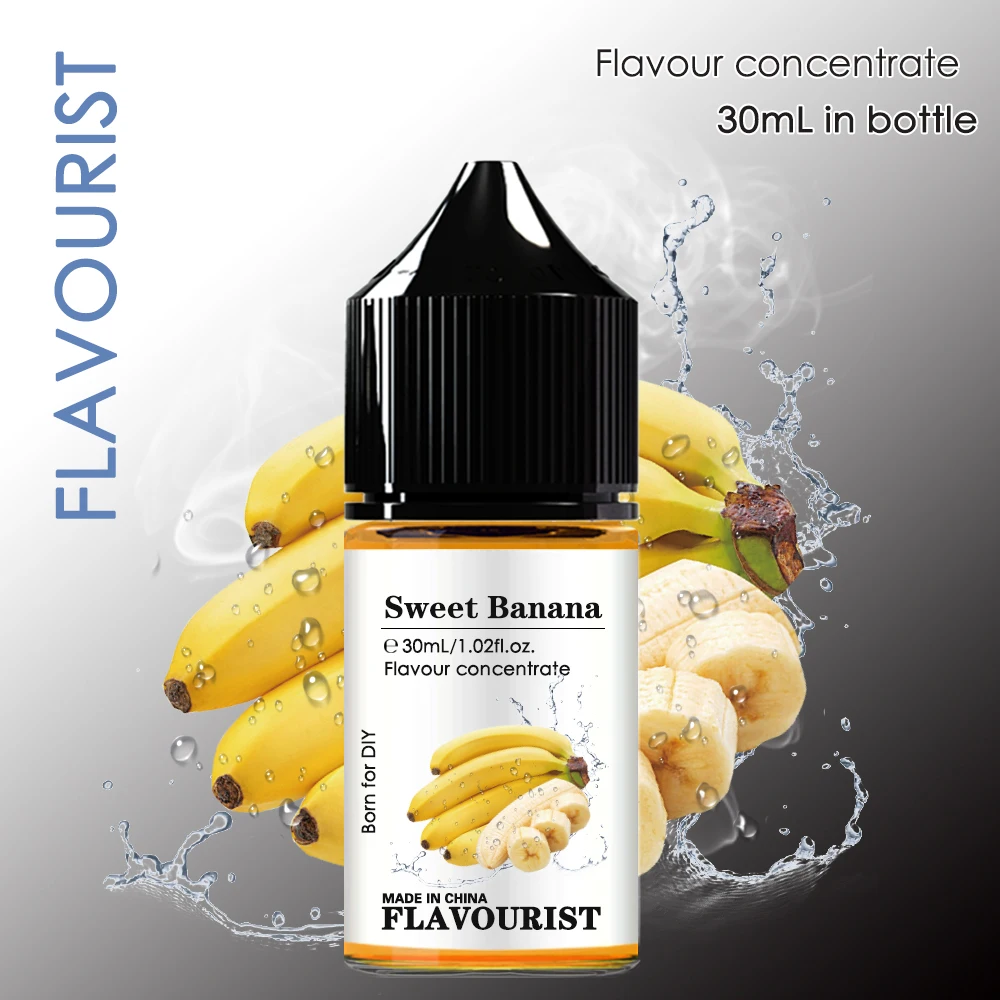 FLAVOURIST Banana Water solubility Flavor Concentrate 10ml 30ml 50ml 100ml in bottle for DIY Add Aroma Flavor liquid