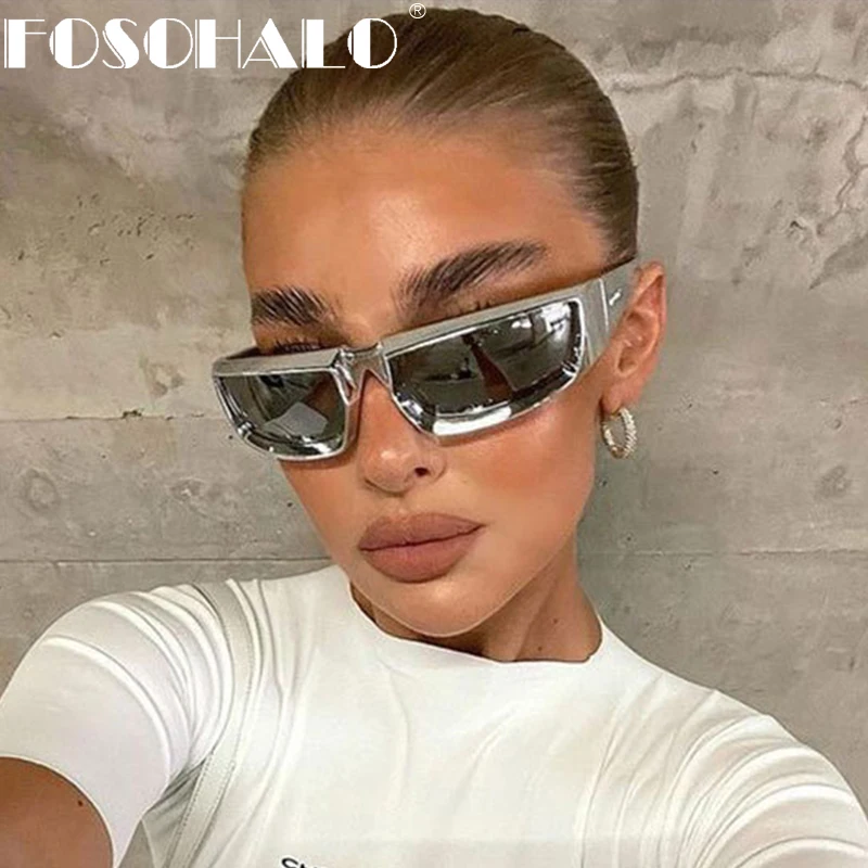 Steampunk Rectangle Sunglasses for Women New Small Frames Punk Snake Sun  Glasses Luxury Brand Men Eyewear UV400 Shades Glasses - AliExpress