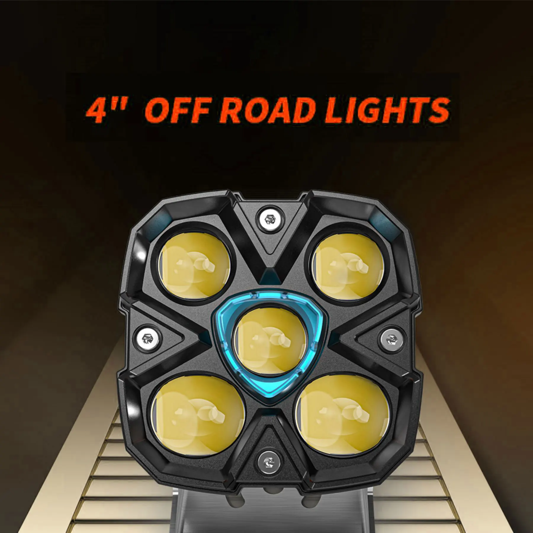 Additional LED Headlights Work Light Bar Daytime Driving LED Work 6000K Spot Com