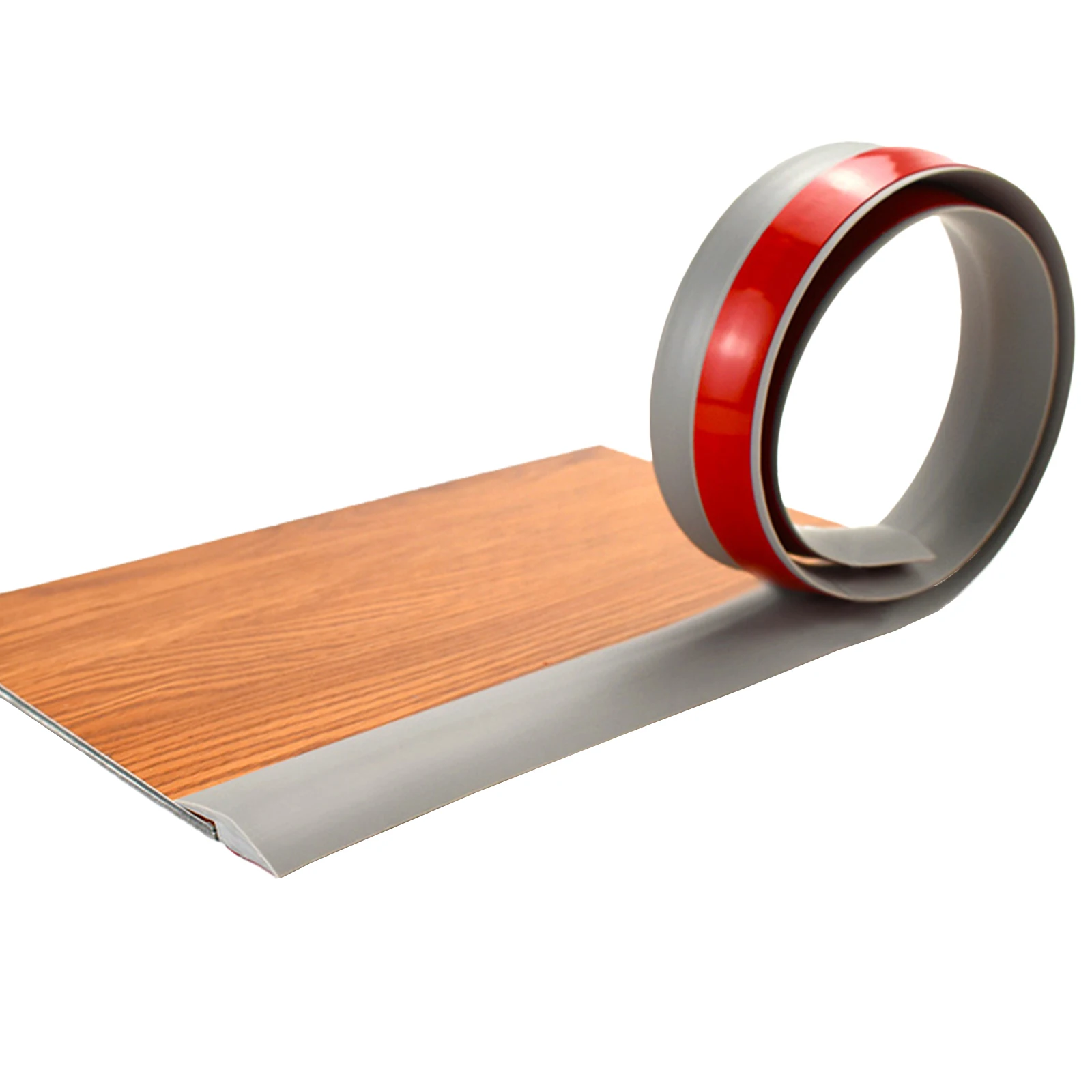 Description Picture 2 of itemFloor Transition Strip Edge Closing Self-Adhesive- Flat Laminate Floor Cover Strip Floor Edge Trim Threshold Sealing Strips