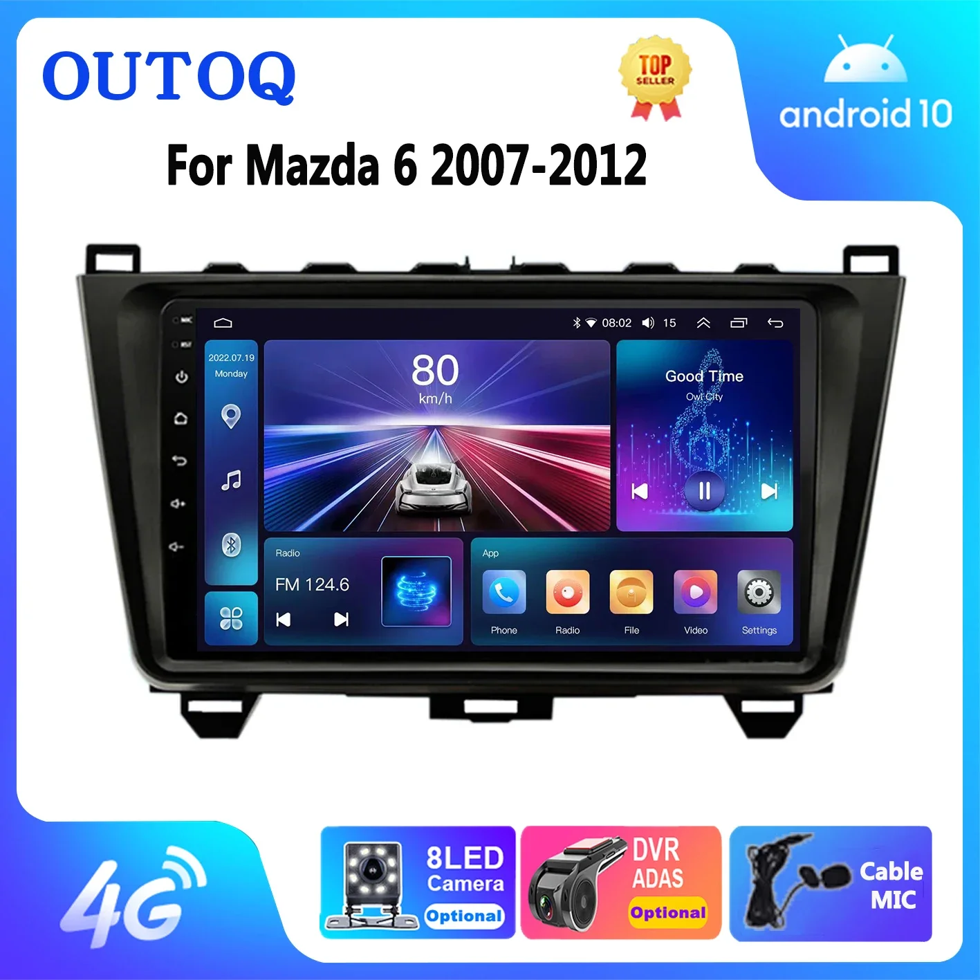 

Android Car Radio Multimedia for Mazda 6 Ⅱ GH 2007-2012 Auto Stereo Car Radio Video Player WIFI Carplay GPS Navigator Head Unit