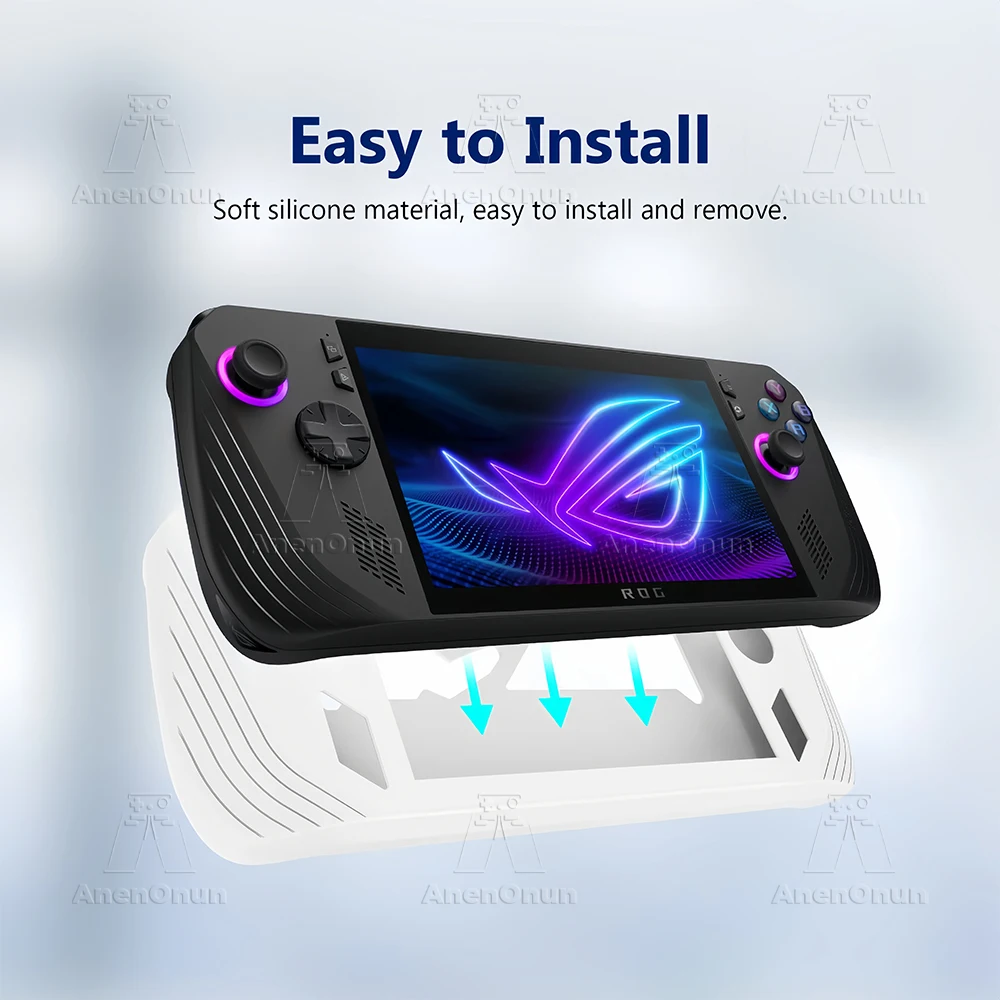 Silicone Case with Thumb Grips - Scratch-Resistant, Anti-Fall, Anti-Slip, Durable Soft Shell Cover