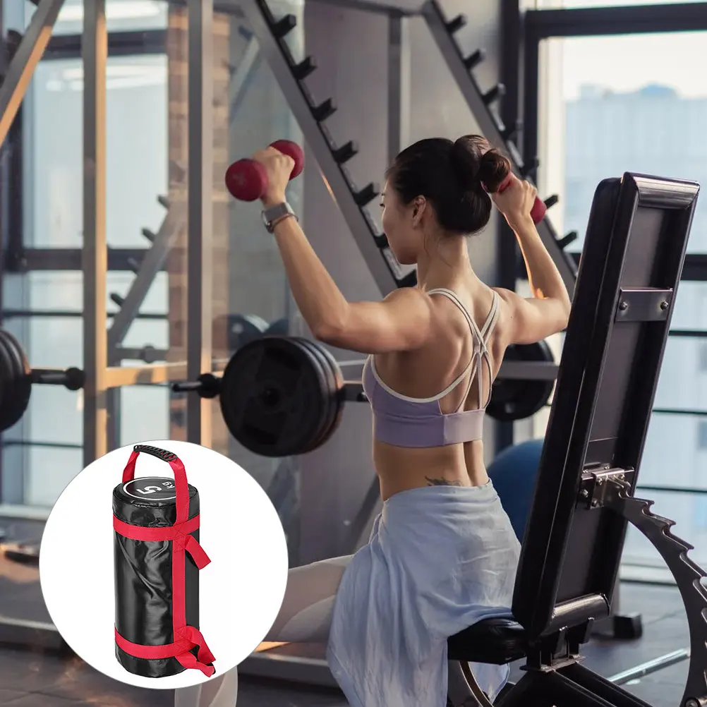 1세트 고품질 운동 파워 백 피트니스 샌드백 (웨이트 트레이닝, 기능성 트레이닝, HIIT 및 전신 근력 강화용)