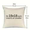 Home decor pillowcase Plain pillowcase Raw linen pillow cover 4