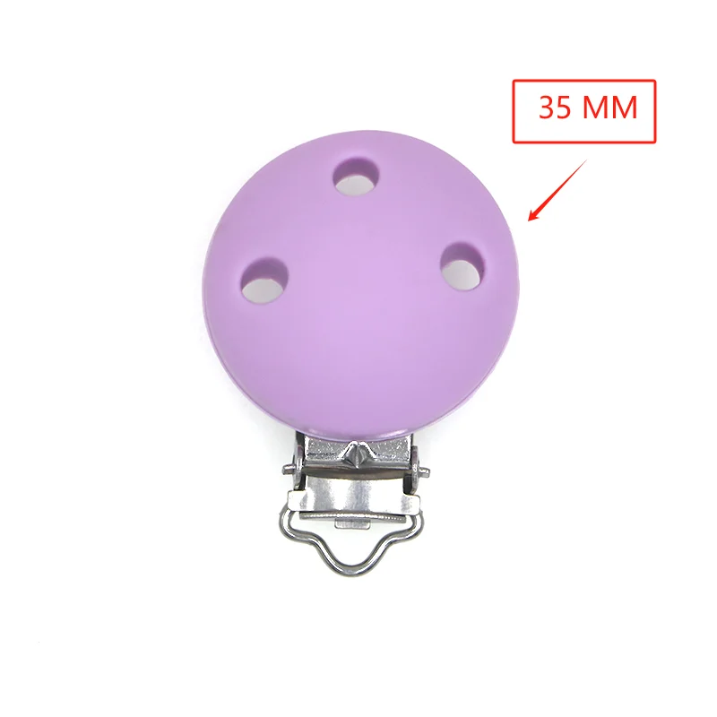 Silicone Round Clips Set - Pack of 5 for DIY Crafts and Jewelry Making