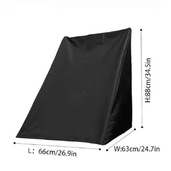 Outdoor Waterproof Dustproof Garden Hose Reel Protective Cover (Black)