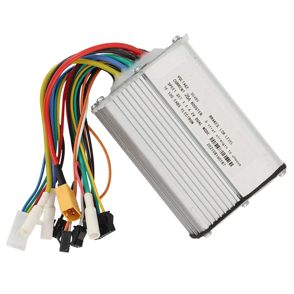 

Brushless Motor Controller 48V 25A 6pin Cable Aluminum Alloy Plastic Electric Scooter Motor Controller 2023 New