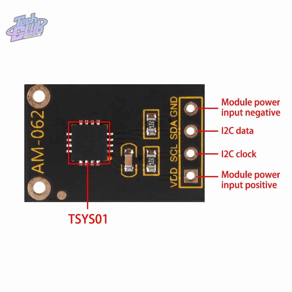 High Precision Digital Barometric Pressure Sensor TSYS01 Temperature Humidity Air Pressure Sensor Module I2C Interface