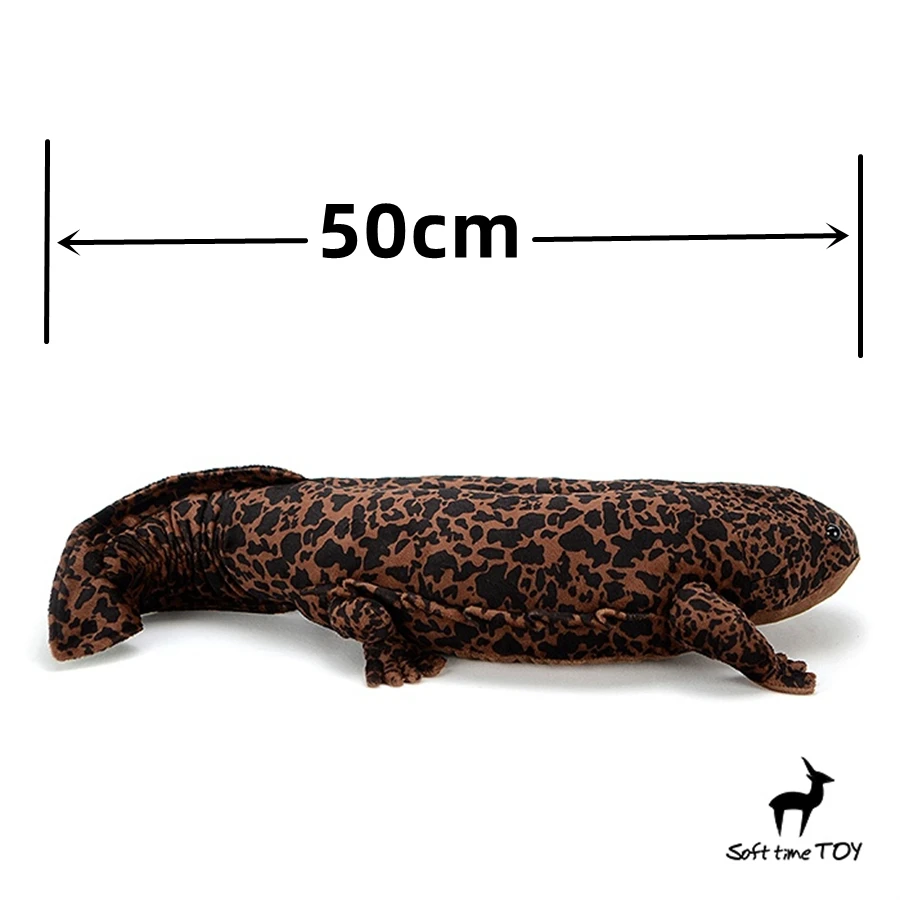Chinese Giant Salamander High Fidelity Anime Cute Plushie Axolotl Plush Toys Lifelike Animals Simulation Stuffed Doll Kawai Toy 2