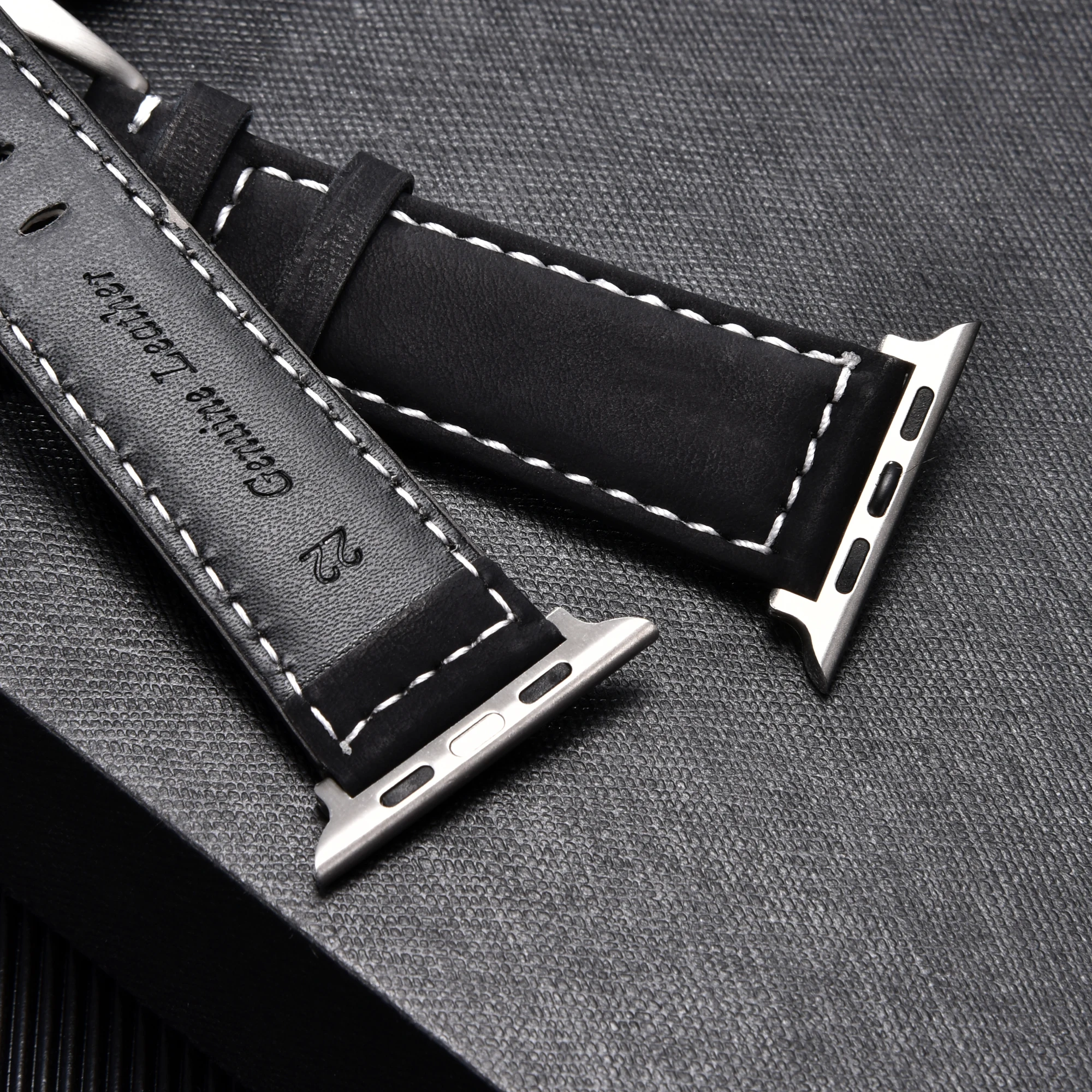 Premium Leather Strap for Apple Watch - High Quality Men's Band