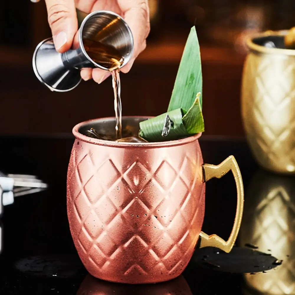 Copper Moscow Mule Mug Stainless Steel Silver Beer Coffee Cup