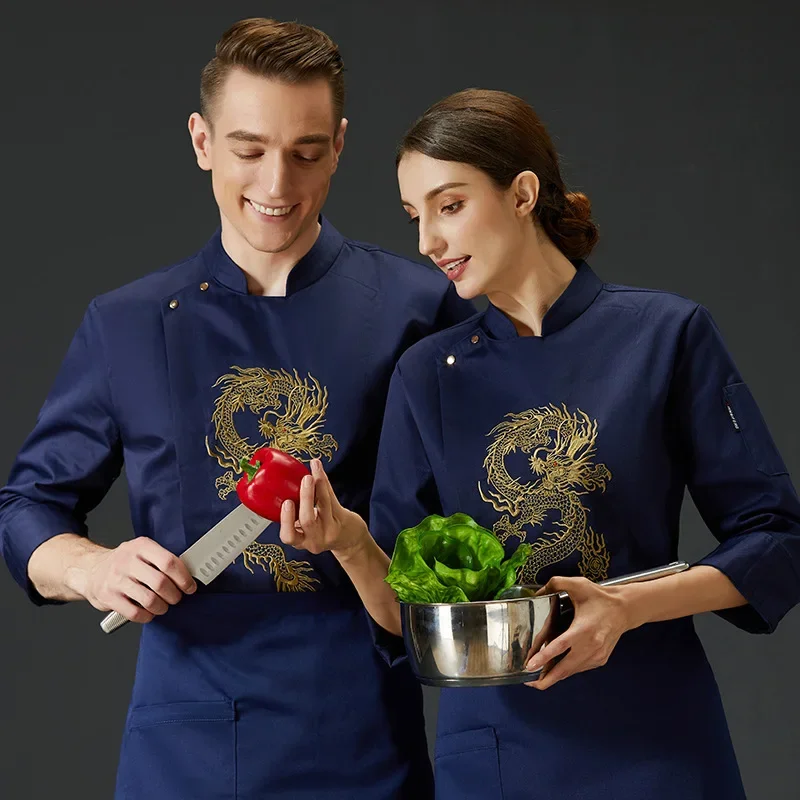 kitchen-restaurant-dragon-hotel-jackets-long-waiter-shirts-plus-size-uniform-work-sleeve-embroidery-clothes-adult-chef