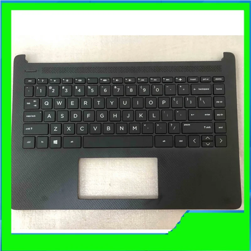 

New Palmrest Upper Case Keyboard Bezel Cover For HP 14S-DR 14-DQ 14Z-FQ TPN-Q221 M03796-001 black