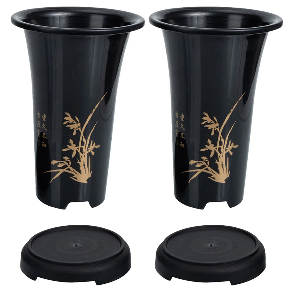 

2 Sets Large Orchid Planter Balcony Orchid Planter Decorative Orchid Flower Pot